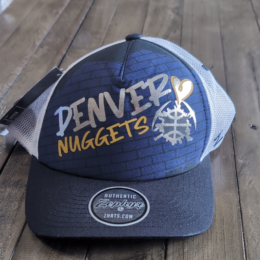 Zephyr Denver Nuggets Blue and Gray Hat